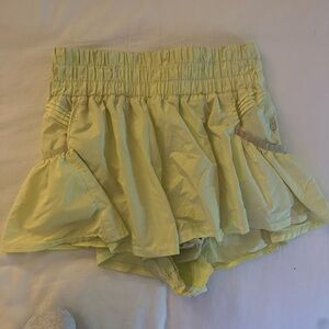 Free People Yellow shorts! Not sold anymore! Like new!!
